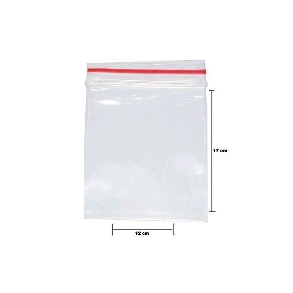 Saco Plástico com fecho Ziplock - Pct c/100 un